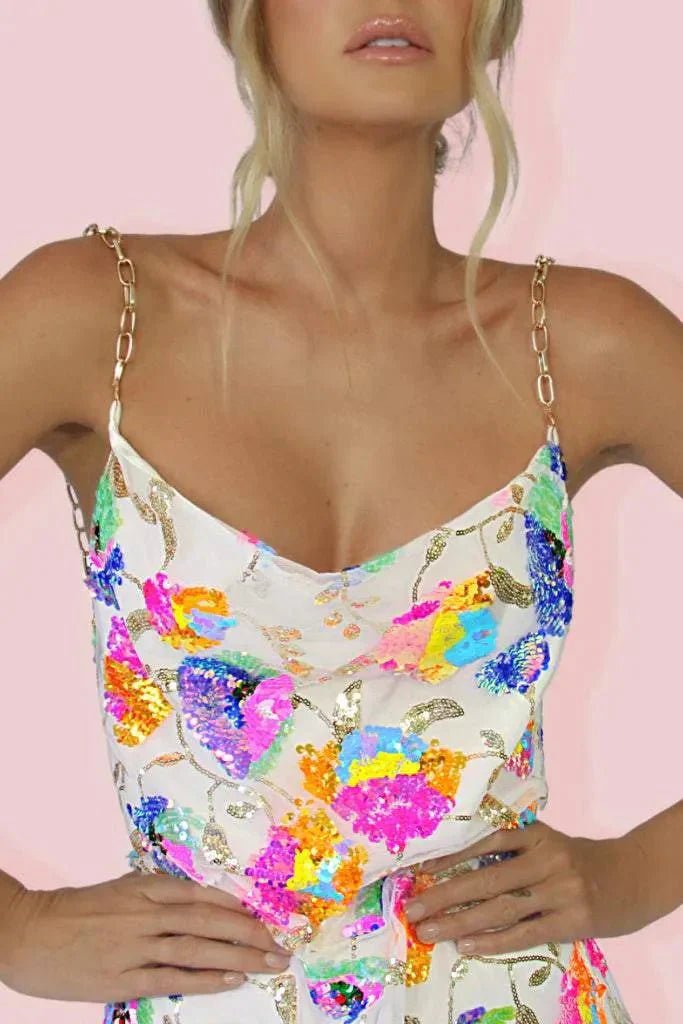 Rylee | Sequin Backless Mini Dress