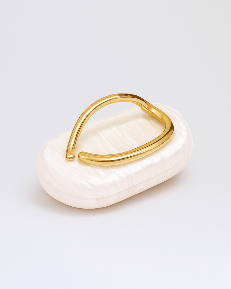 Sculptural Pearl Clutch Bag