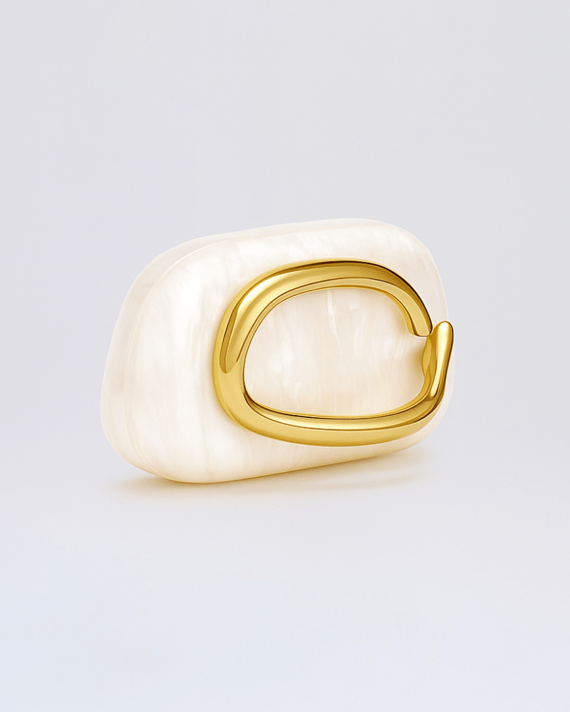 Sculptural Pearl Clutch Bag