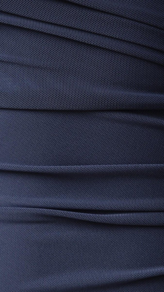 Serina | One - Shoulder Ruffle Mesh Maxi Dress