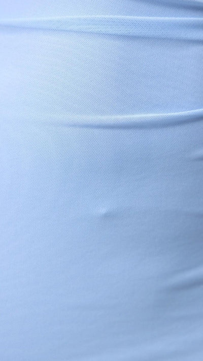 Serina | One - Shoulder Ruffle Mesh Maxi Dress