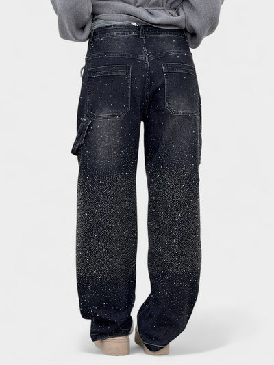 Mary | Diamond-Embellished Balloon Jeans