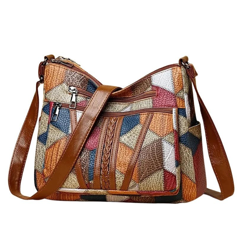 Solara | Mosaic Leather Handbag