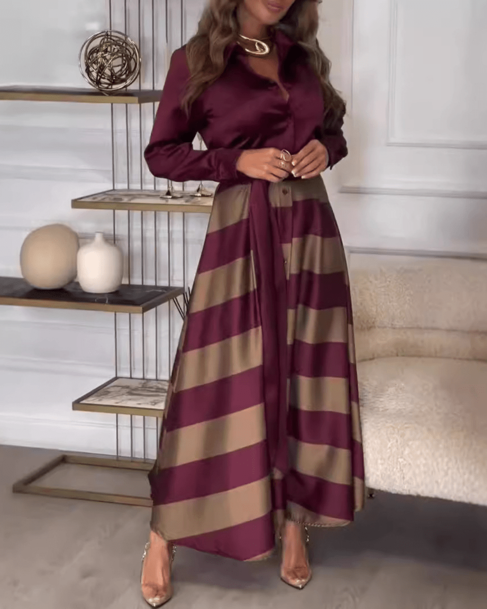 Striped Elegance Dress