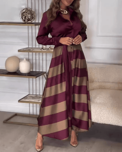 Striped Elegance Dress