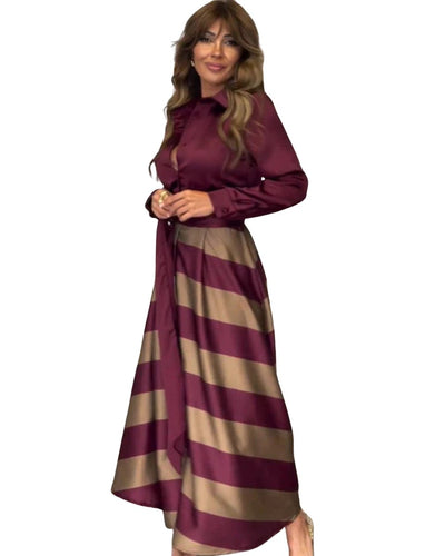 Striped Elegance Dress