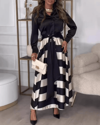 Striped Elegance Dress