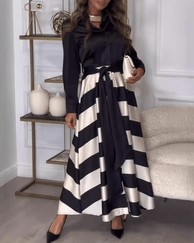 Striped Elegance Dress