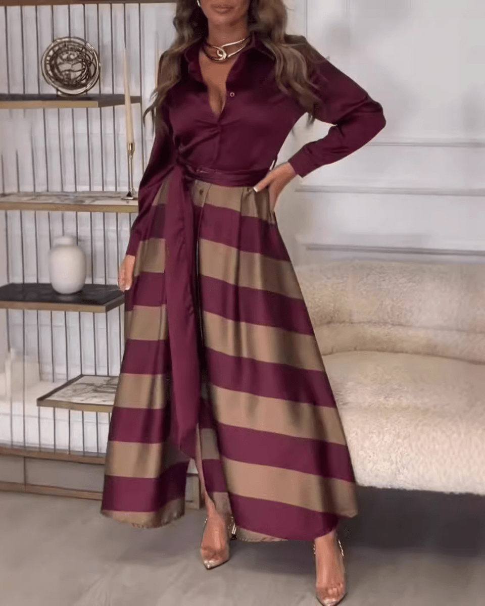 Striped Elegance Dress