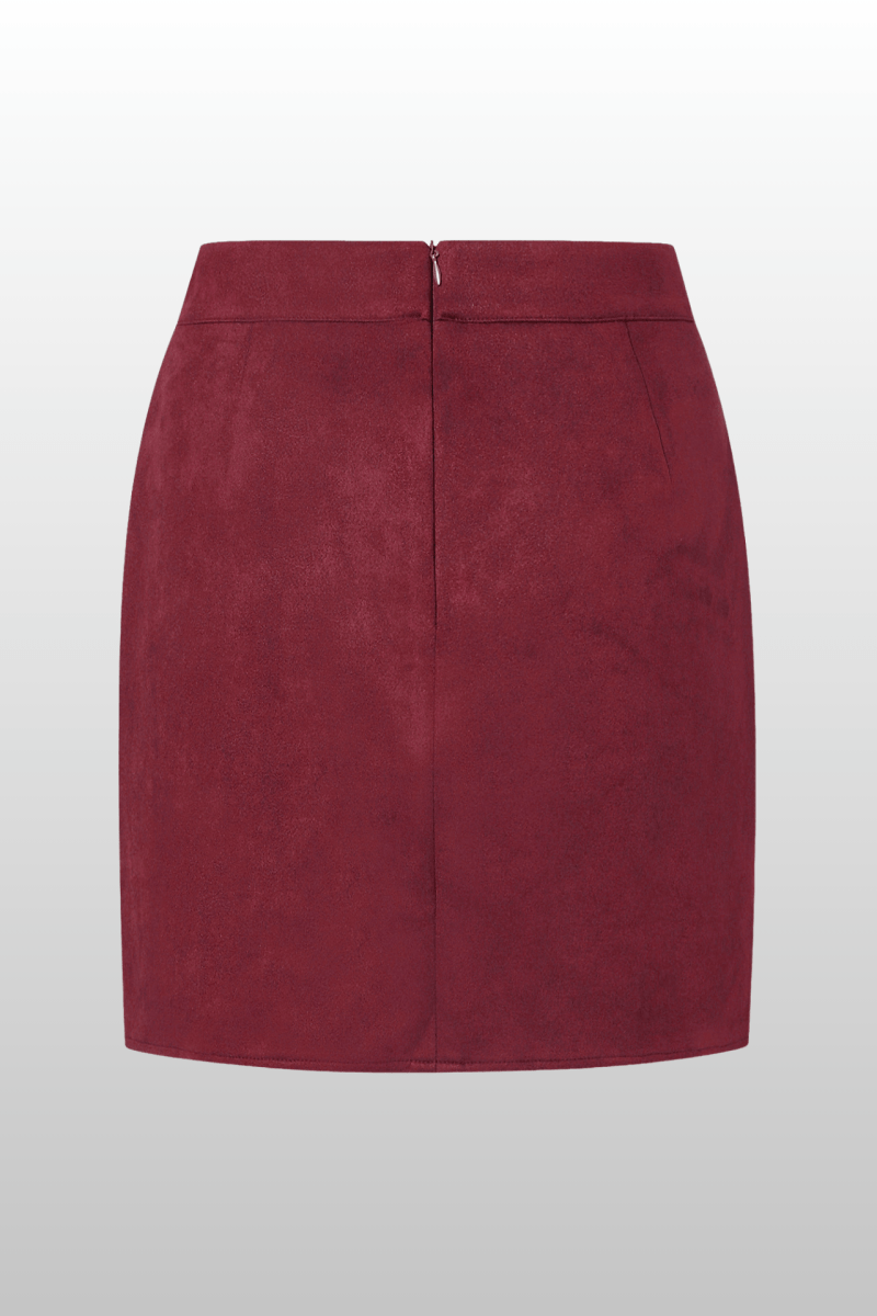 Suede High - Waisted Skirt