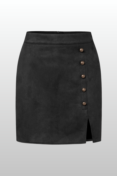 Suede High - Waisted Skirt