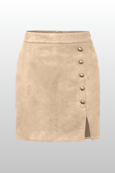 Suede High - Waisted Skirt