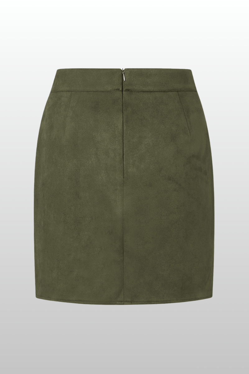 Suede High - Waisted Skirt