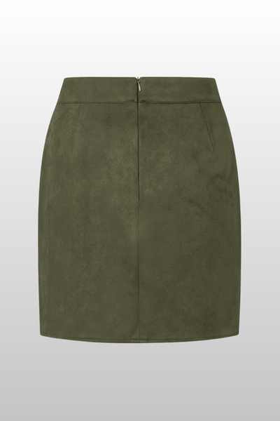 Suede High - Waisted Skirt