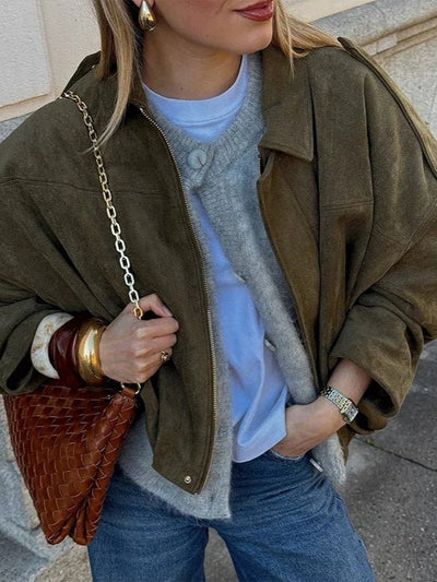 Suede Urban Bomber Jacket