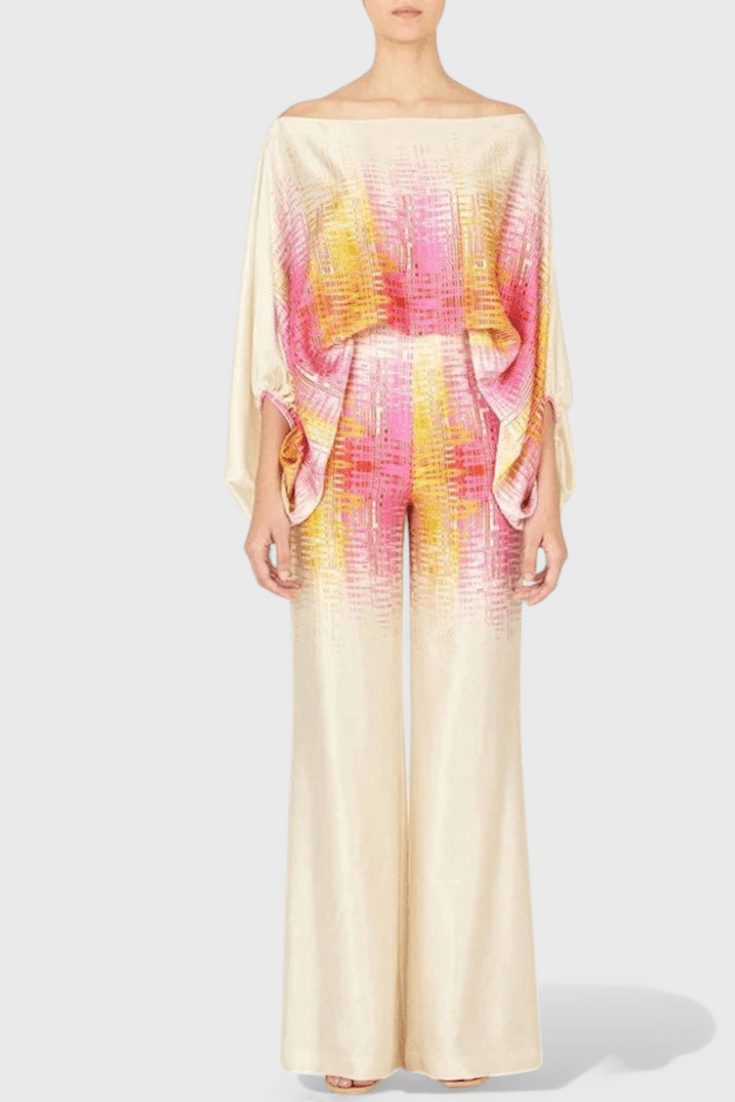 Sybella | Off - Shoulder 2 Piece Set with Wide - Leg Pants