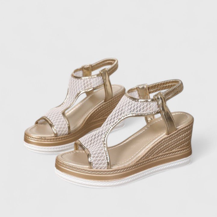 Sylvara | Women’s T - strap wedge heels