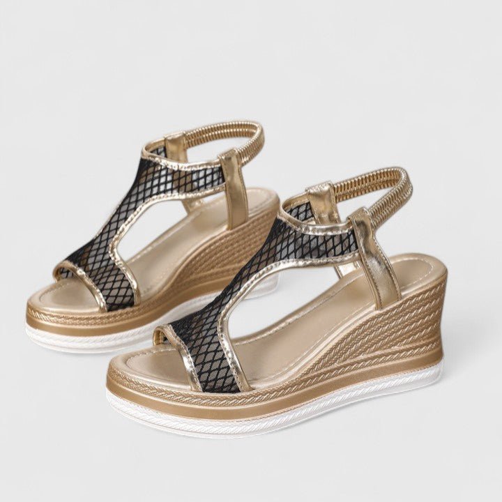 Sylvara | Women’s T - strap wedge heels