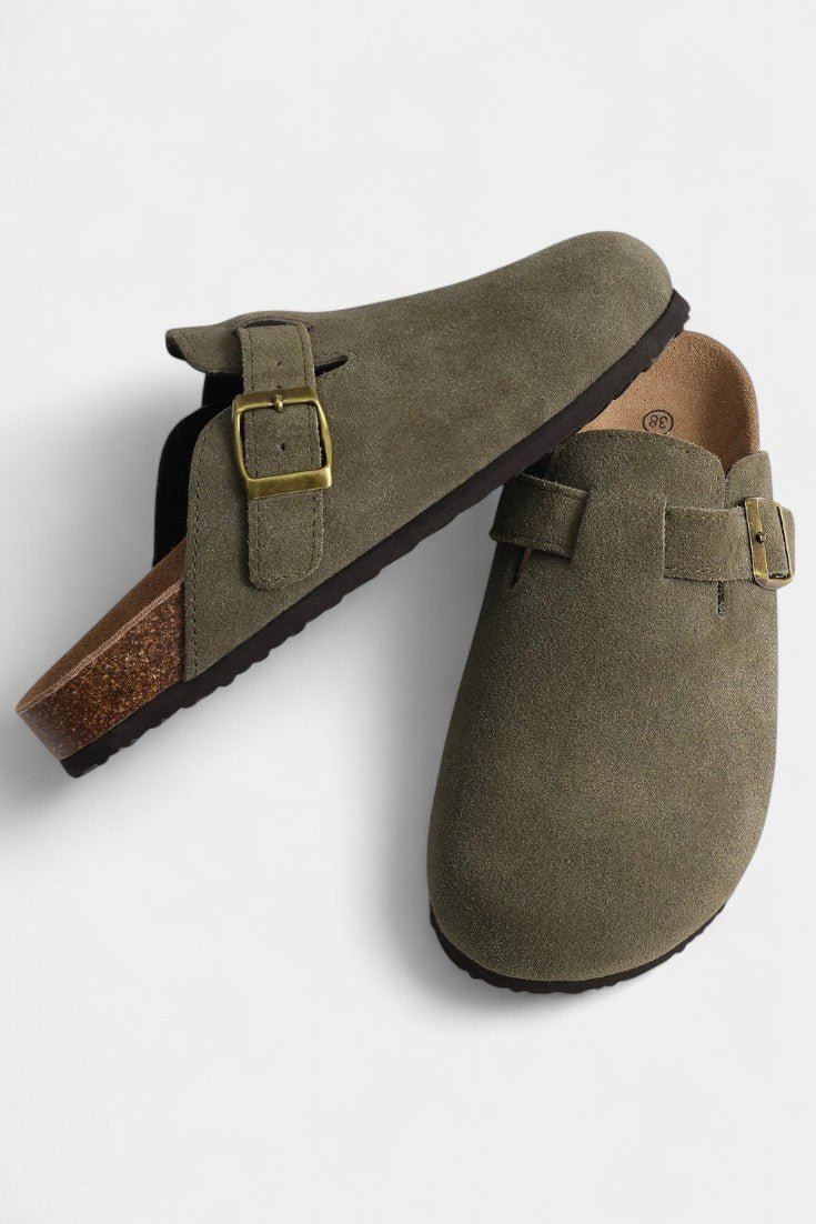 Tia | Robust Suede Clogs