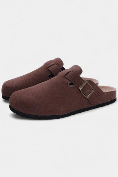Tia | Robust Suede Clogs