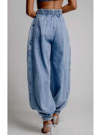 Trina | Chic High Waist Balloon Jeans