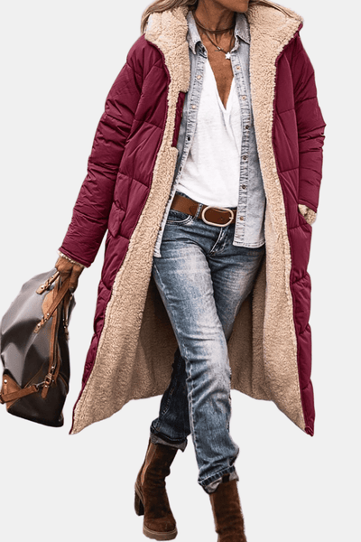 Valeria | Luxe Reversible Sherpa Coat
