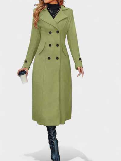 Victoria | Double-Breasted Lapel Overcoat