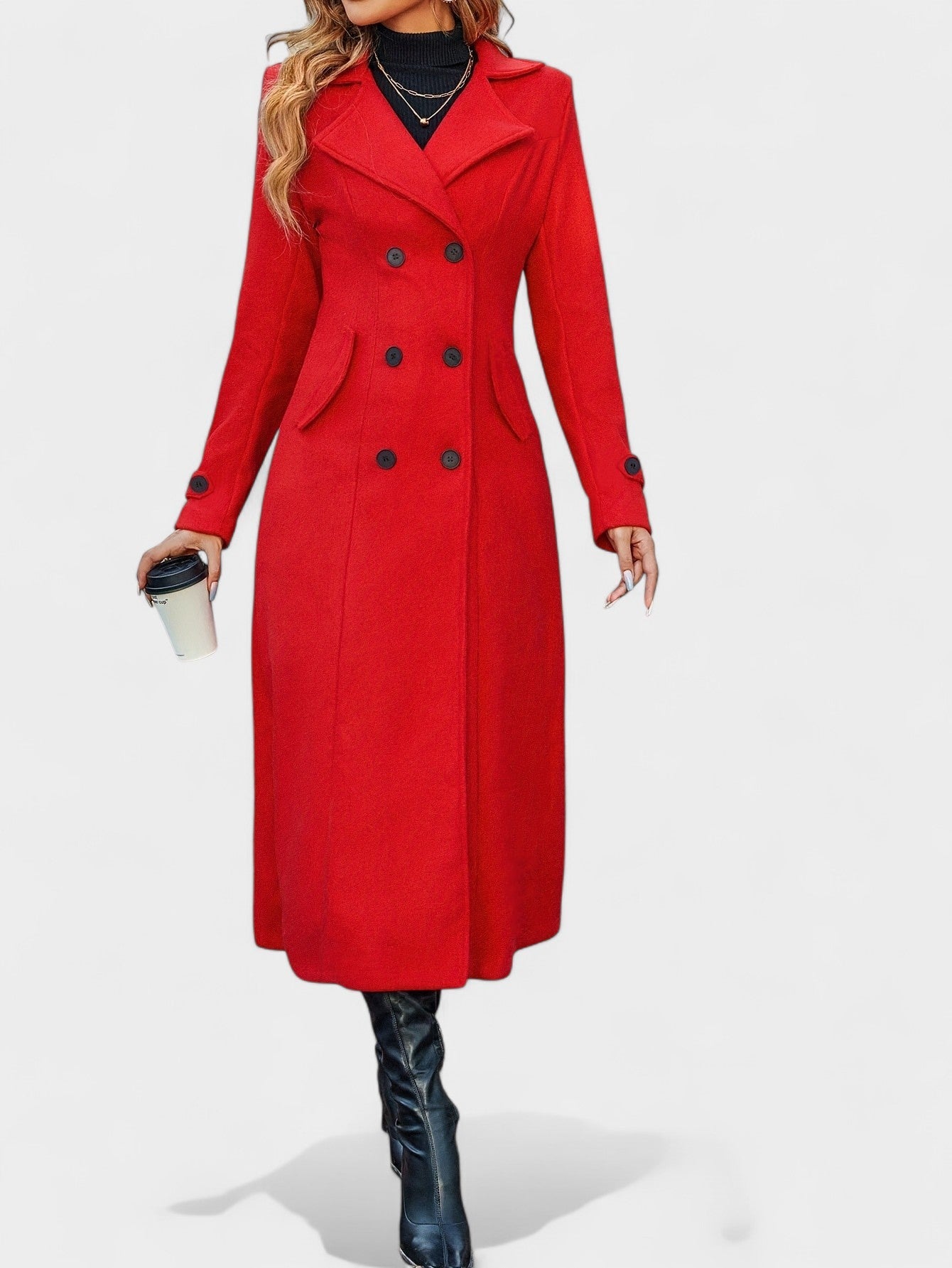 Victoria | Double-Breasted Lapel Overcoat