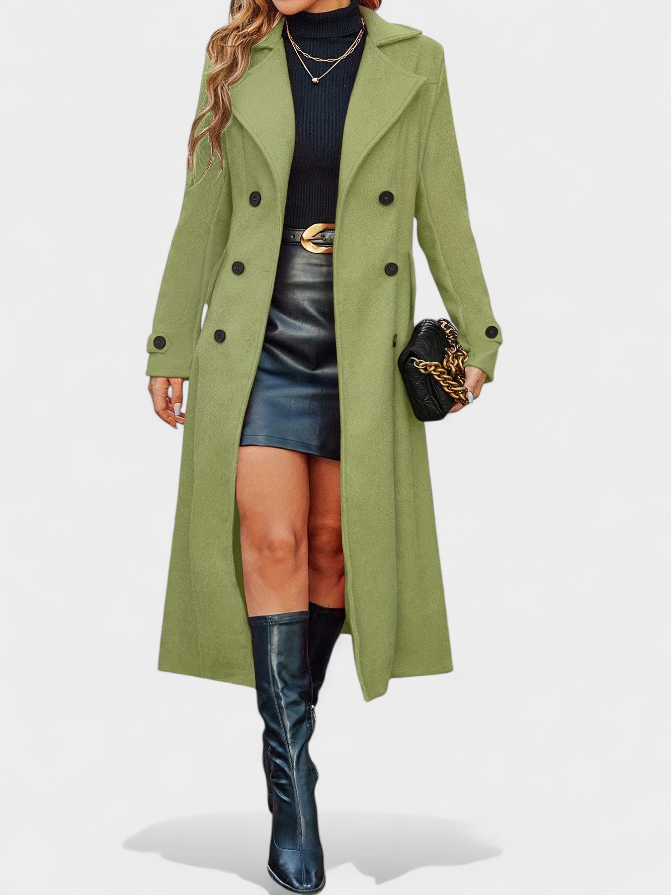 Victoria | Double-Breasted Lapel Overcoat