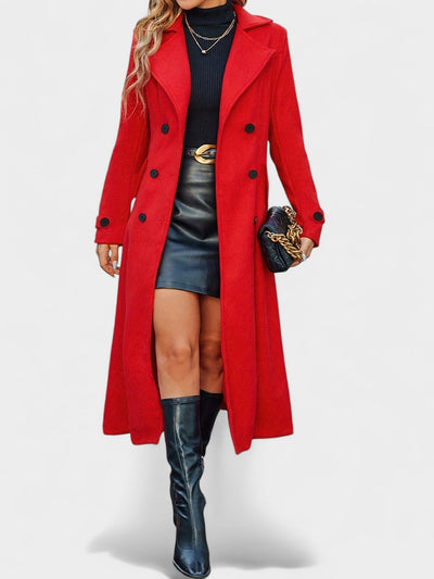 Victoria | Double-Breasted Lapel Overcoat