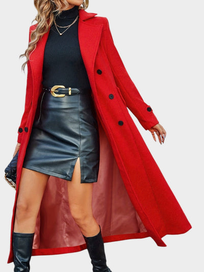 Victoria | Double-Breasted Lapel Overcoat