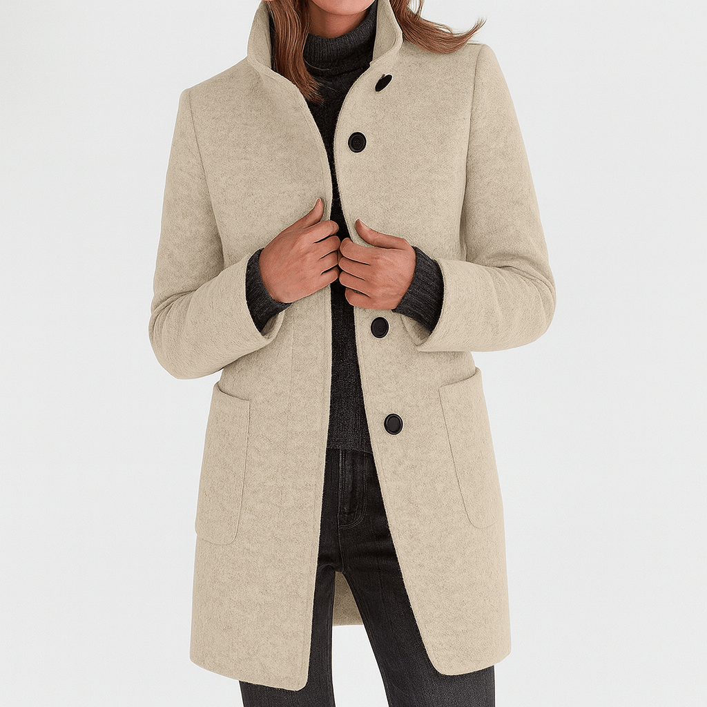 Vilma | Women's Coat with High Collar