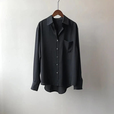 VIVIAN | CASUAL LONG SLEEVED LAPEL SHIRT