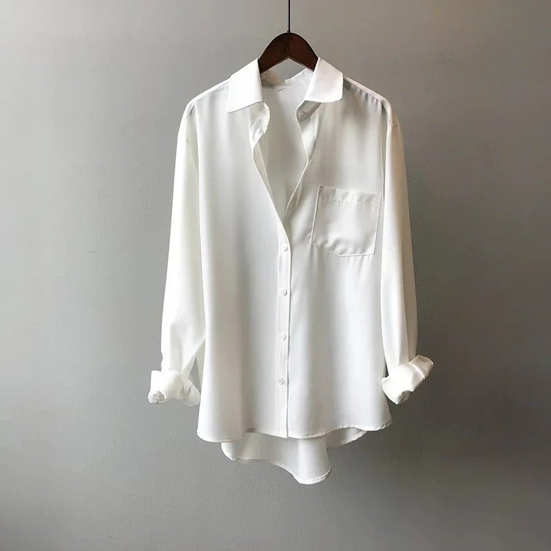 VIVIAN | CASUAL LONG SLEEVED LAPEL SHIRT