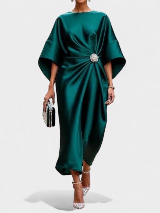 Viviana | Ruched A - Line Maxi Dress