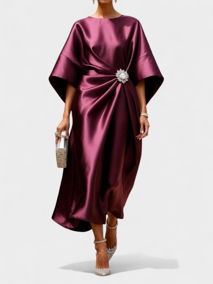 Viviana | Ruched A - Line Maxi Dress
