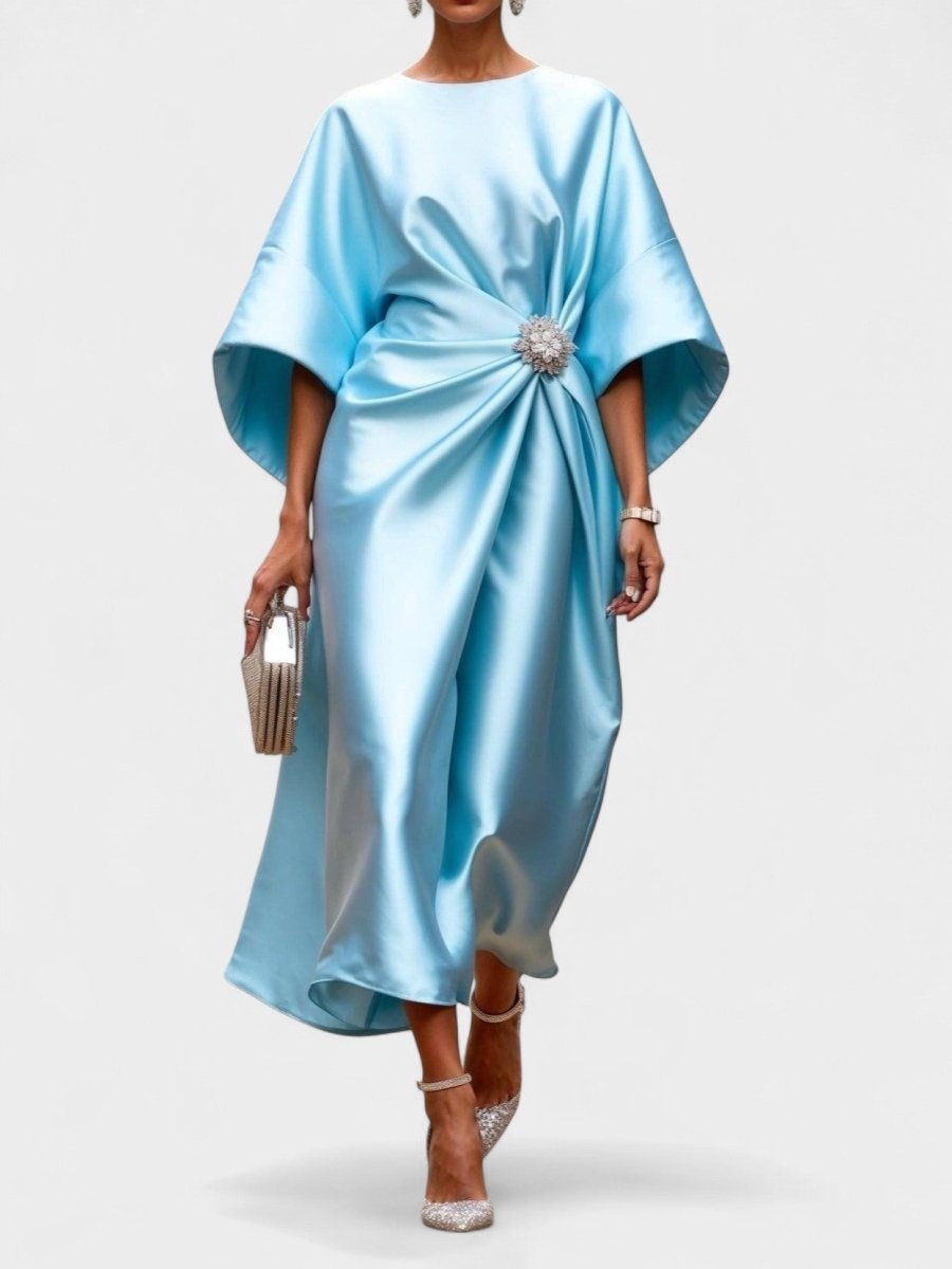 Viviana | Ruched A - Line Maxi Dress