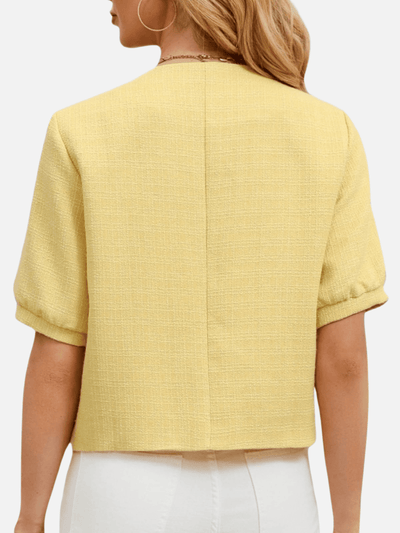 Vivienne | Cropped Tweed Blazer Jacket